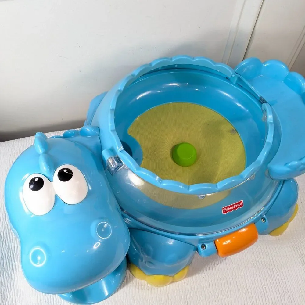 Fisher-Price Go Baby Go! Poppity Pop Musical Dino blue dinosaur toy NO BALLS